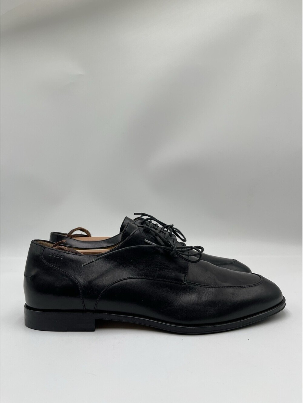 Men’s Bally Wedmer Black leather Lace Up Derby shoes Size 8D